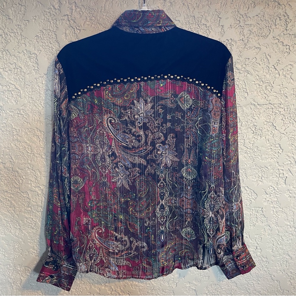 ZARA | button down stud blouse - Picture 4 of 6